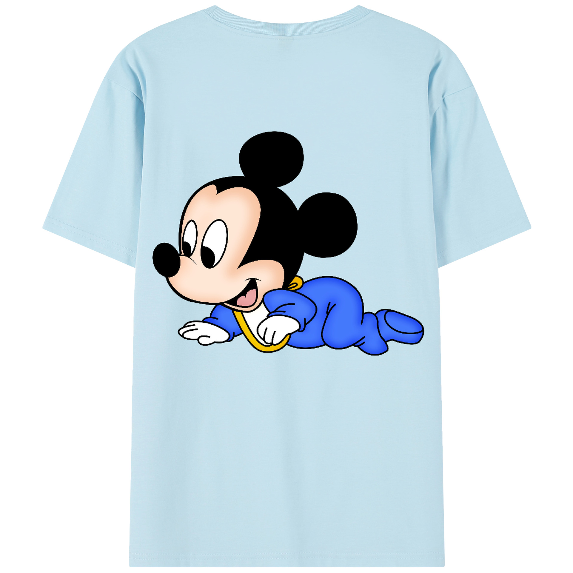 （画像用） ミッキーマウス Mickey Mouse 綿100％半袖Tシャツ（背面プリント）